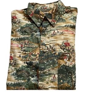Timberland Men's Weathergear Outdoor Print Button Up Shirt
